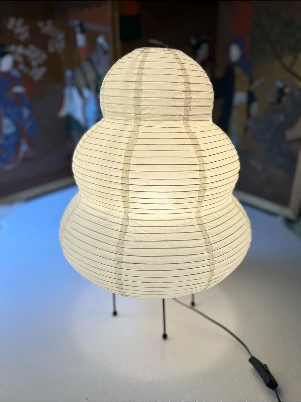 Nogy Akari Style Rice Paper Lamp Portable Table Floor Height 22